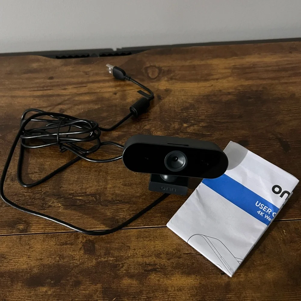 Onn 4K Webcam in Black